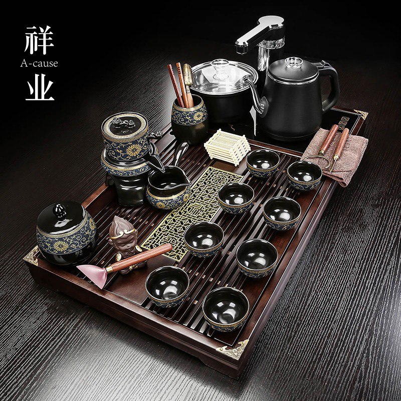 茶具套组全自动一体功夫泡茶台烧水壶家用客厅整套高档茶盘茶海
