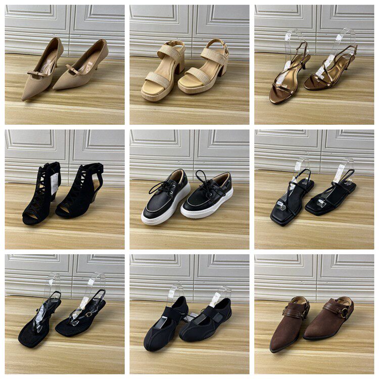 Lady Shoes外贸原单女鞋杂款37码独码时尚百搭圆头时装凉鞋单鞋