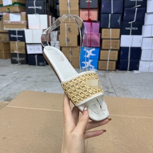 新款露趾一字拖外穿舒适休闲