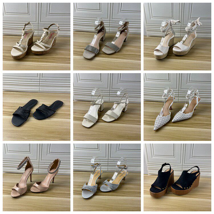 Lady Shoes外贸原单38码杂款女鞋时尚百搭圆头一脚蹬单鞋凉鞋拖鞋