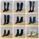 女靴粗跟纯色时装 Lady 短靴长靴 外贸原单独码 小码 Shoes杂款 36码