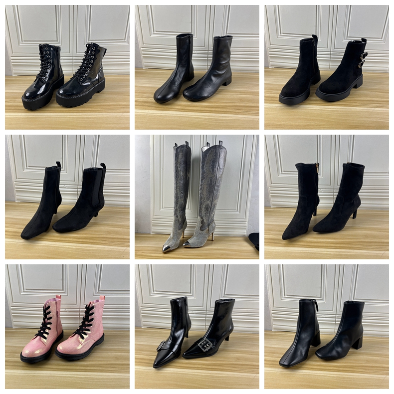 外贸原单37码杂款靴子简约时尚新款孤品捡漏长短靴子圆头舒适百搭