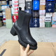 Lady 短靴 圆头纯色厚底粗跟套筒时装 Shoes外贸原单女靴新款 时尚