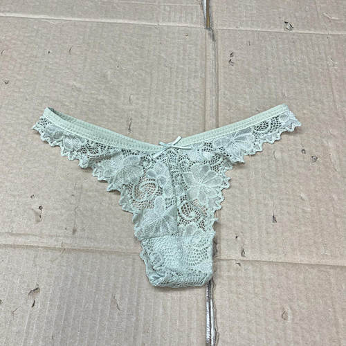 低腰纯欲丁字内裤性感火辣性感蕾丝舒适免脱棉裆三角内裤女