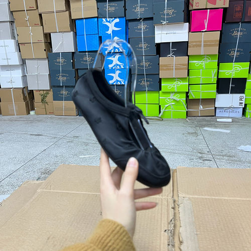 圆头纯色浅口抽绳休闲单鞋芭蕾鞋