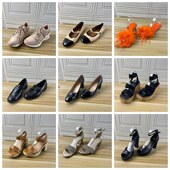 39码 Shoes杂款 Lady 时尚 38.5 独码 单鞋 外贸原单女鞋 气质粗跟凉鞋