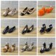 39码 Shoes杂款 Lady 时尚 38.5 独码 单鞋 外贸原单女鞋 气质粗跟凉鞋