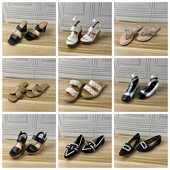 Shoes外贸原单36码 百搭单鞋 杂款 Lady 独码 时尚 圆头纯色平底凉鞋