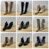 圆头粗跟时装 Lady 短靴长靴 独码 女靴时尚 Shoes外贸原单39.5码 杂款