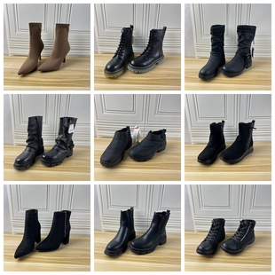 短靴时尚 杂款 新孤品捡漏舒适休闲百搭靴子 Shoes外贸原单38码 Lady