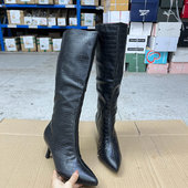 舒适百搭女靴子 气质新款 Lady Shoes外贸原单尖头细跟长靴简约时尚