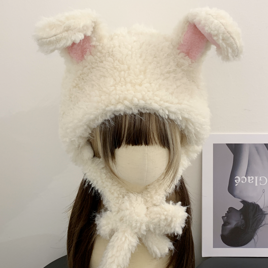 可爱兔耳造型护耳帽雷锋帽二次元