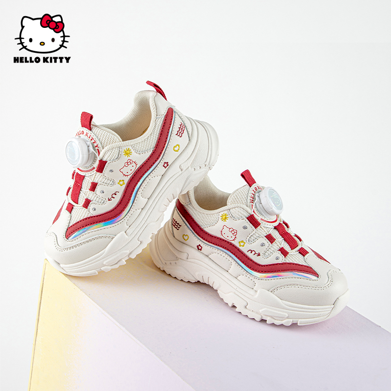 HelloKitty旋钮扣女童运动鞋