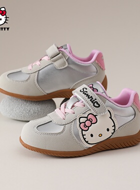 hellokitty女童鞋子春季2026新款卡通可爱儿童休闲运动鞋轻便软底