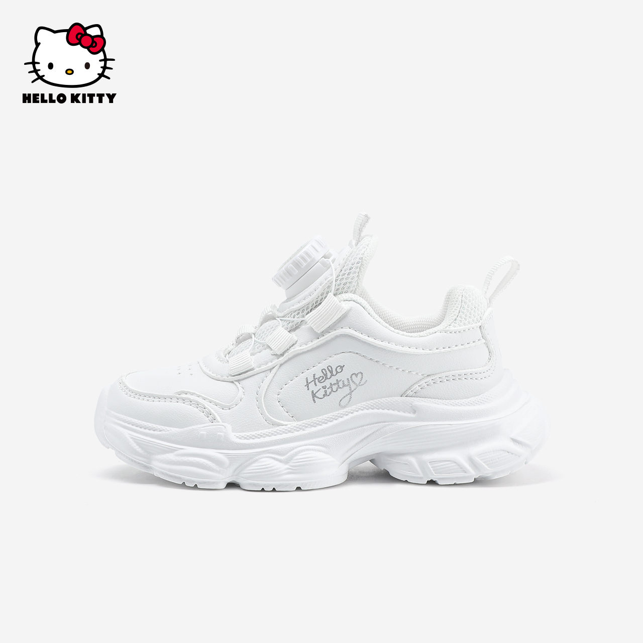 hellokitty童鞋女童运动鞋春秋新款儿童小白鞋女孩白色休闲鞋