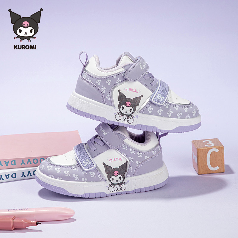KUROMI库洛米童鞋女童板鞋春秋新款三丽鸥女孩运动鞋儿童休闲鞋