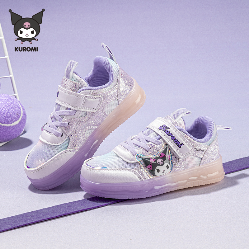 Kuromi库洛米童鞋闪灯鞋女童板鞋