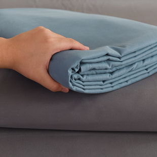 纯棉加厚磨毛被套单件全棉1.8x200被罩7x7定做尺寸1米8x2纯色1.5