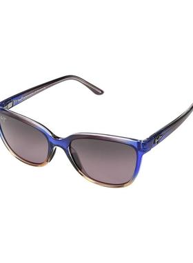 MauiJim女士太阳镜偏光防紫外线抗刮擦轻盈方形醋酸纤维渐变色
