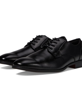 代购STACY ADAMS男士正装皮鞋透气吸汗轻便舒适黑色尖头系带