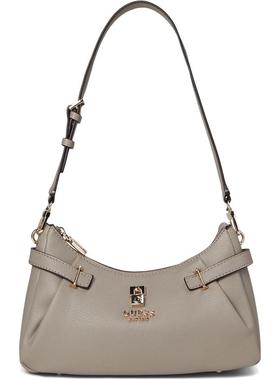 代购GUESS女士单肩包拉链开合内袋设计后置拉链口袋多隔层灰色