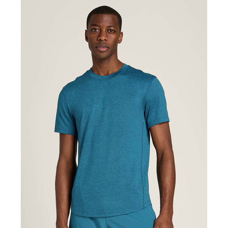 代购Wilson威尔胜男士运动T恤透气抗摩擦吸湿排汗贴身舒适短袖