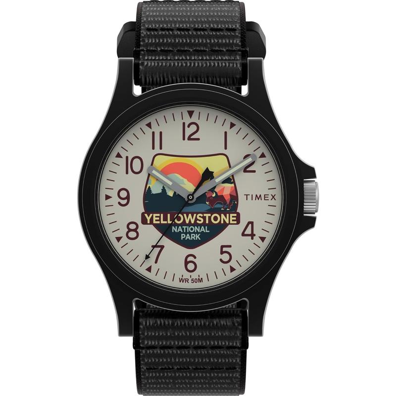 Timex/天美时Timex女款mm腕表黑盘尼龙带日系石英防水