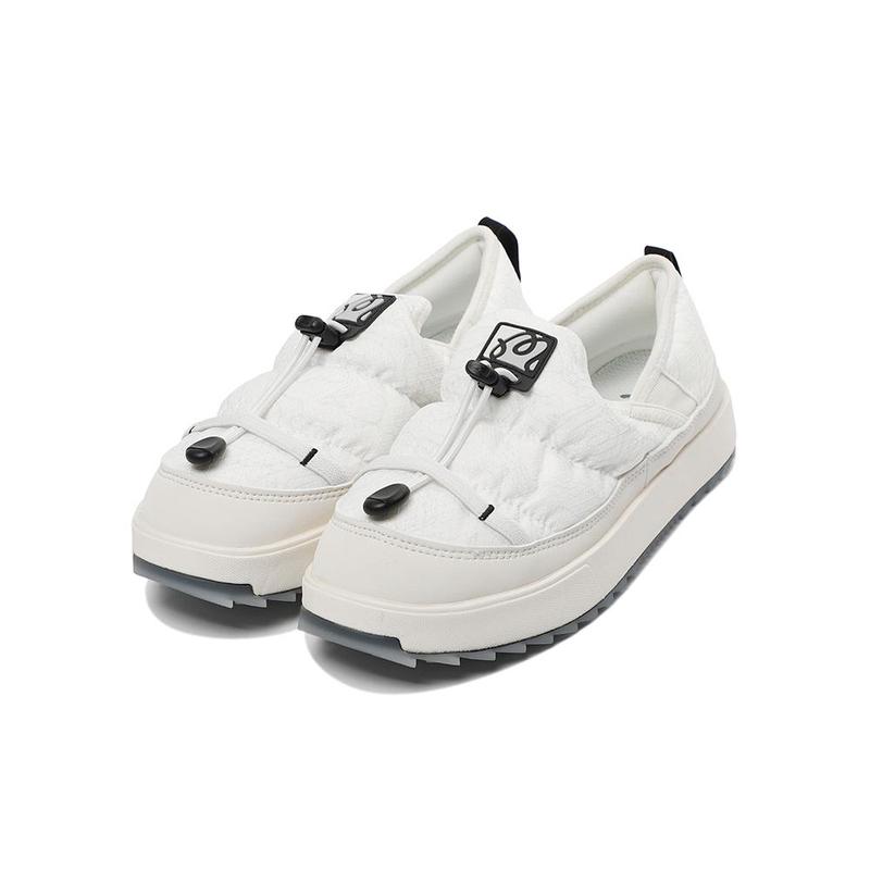 MALBON GOLF男女冬季鞋防寒保暖轻便耐磨白色聚酯纤维合成革