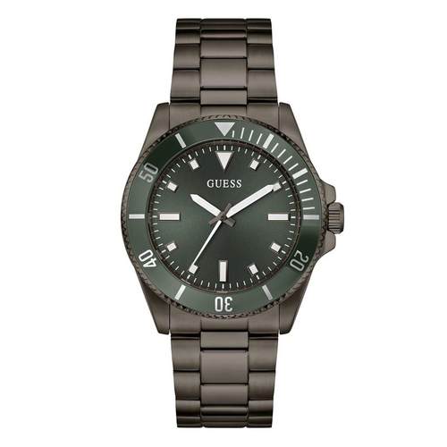 代购GUESS男士腕表计时夜光日期测速金属钢带防水41mm商务运动