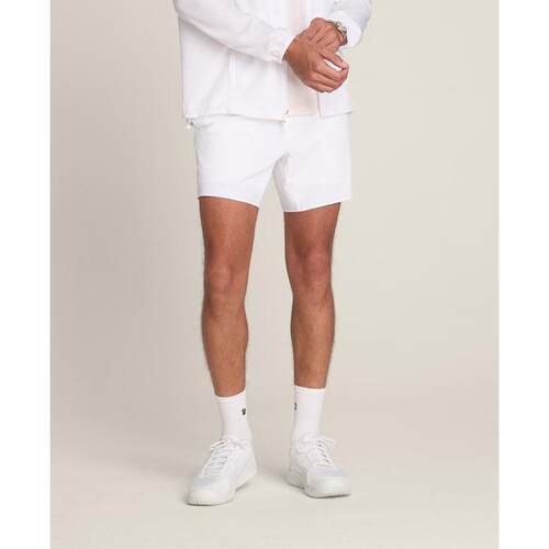 代购Wilson男士网球短裤速干清凉触感透气自由活动白色无衬里