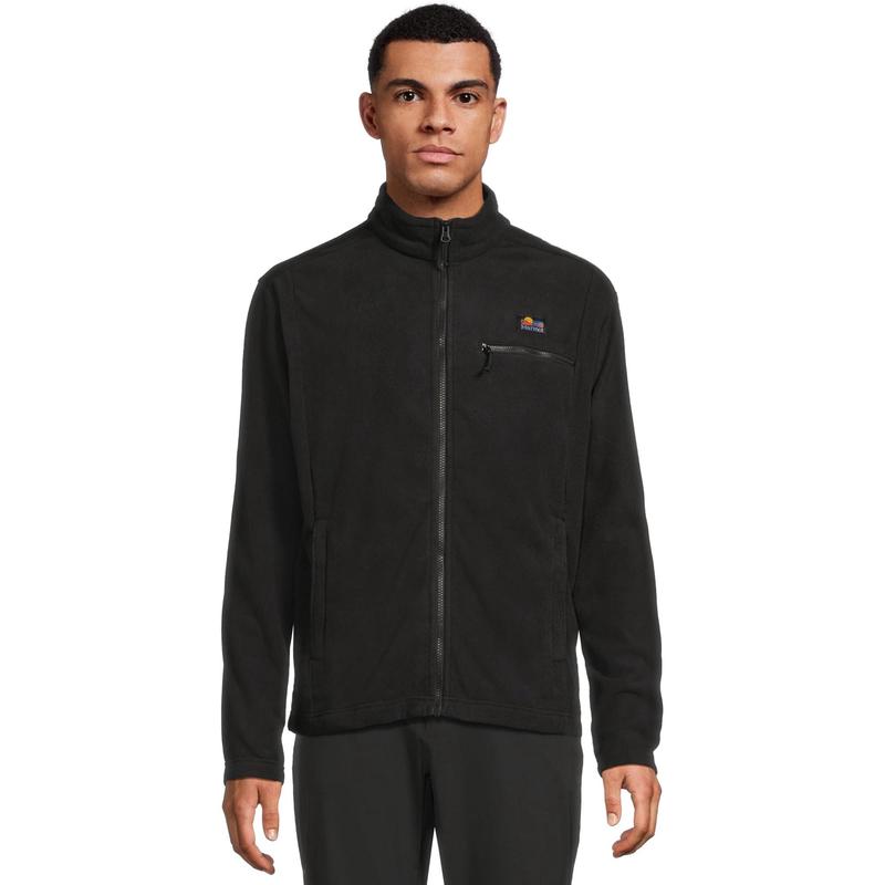 代购MARMOT马魔山男士抓绒衣保暖防风透气户外外套立领长袖