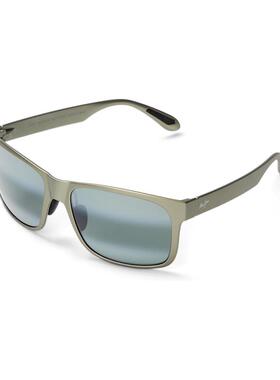 MauiJim女士太阳镜偏光防紫外线高清视野抗眩光矩形框金属质感
