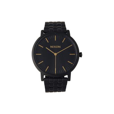 代购Nixon男士腕表计时夜光日期走时钢带黑色防水金属商务日常