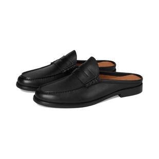海外代购Steve Madden/思美登男士休闲皮鞋一脚蹬柔软舒适穆勒鞋