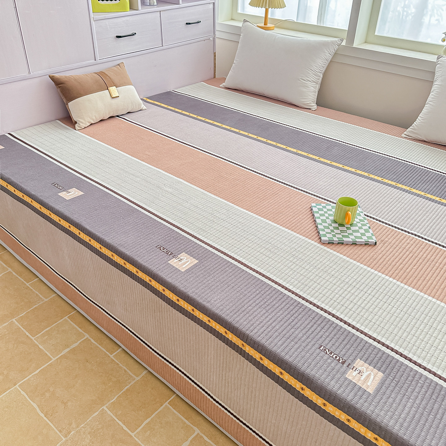 2026新款简约四季榻榻米床盖东北农村土炕火炕大尺寸炕盖炕毯定制