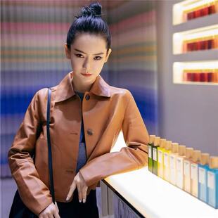 感女士皮夹克机车服2025女式 韩版 秋 pu皮衣外套女短款 戚薇同款