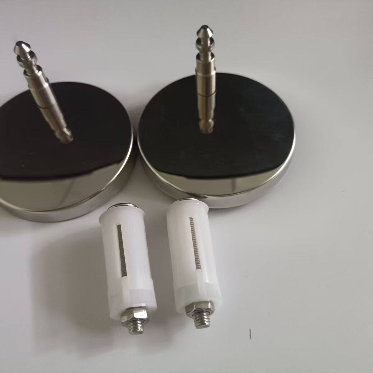 马桶盖板不锈钢配件螺丝圆形坐便器固定通用盖板膨胀上装螺丝