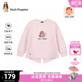 儿童休闲内搭 小童宝宝可爱圆领套头衫 暇步士童装 女童卫衣春秋新品