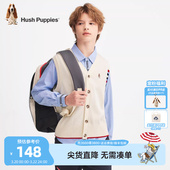 休闲儿童针织马甲 大童学院风保暖开衫 暇步士童装 男童马甲春秋新品