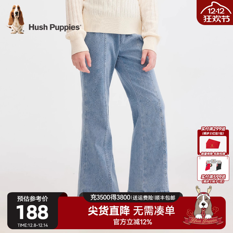 女童牛仔裤大童休闲宽松直筒长裤