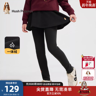 大童休闲百搭保暖儿童厚裙裤 暇步士童装 新品 25冬装 女童加绒打底裤