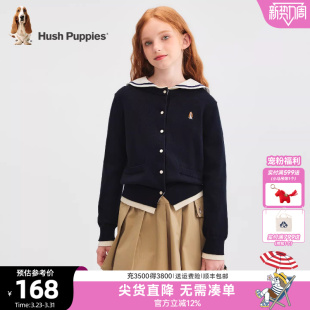 中大童宝宝线衣保暖儿童甜美毛衣 春秋新品 暇步士童装 女童针织开衫