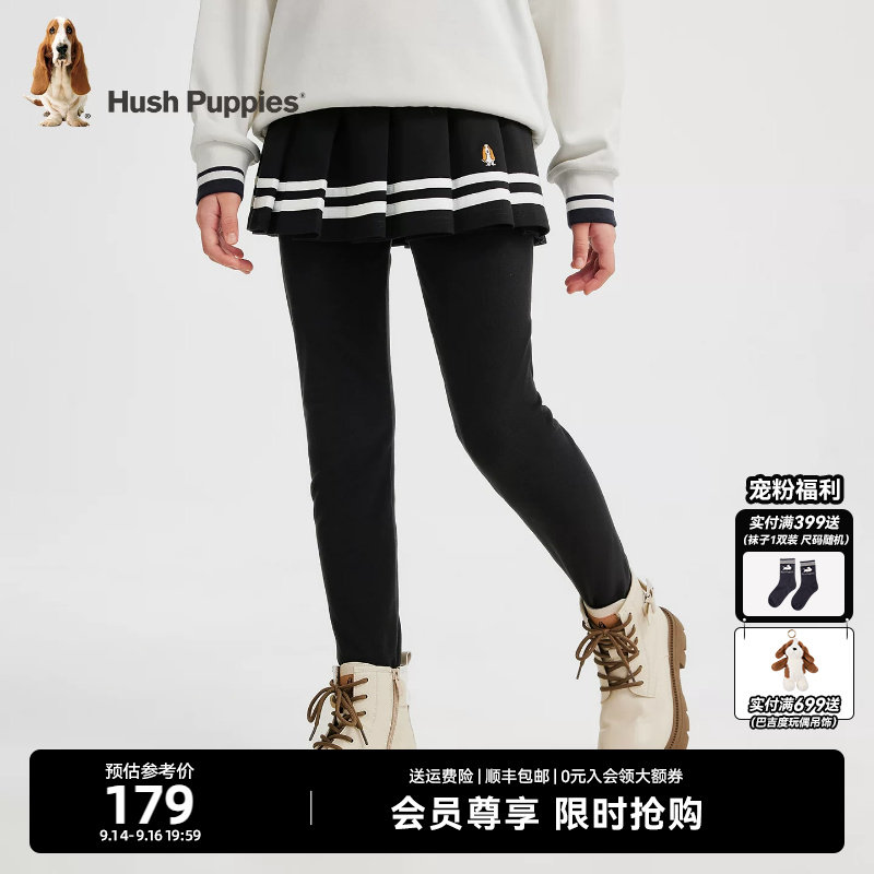 暇步士女童百褶裙打底裤图片