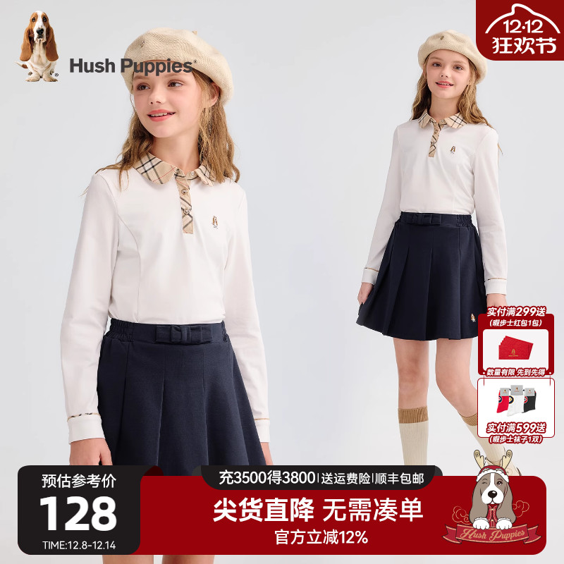 女童POLO衫大童学院风长袖T恤