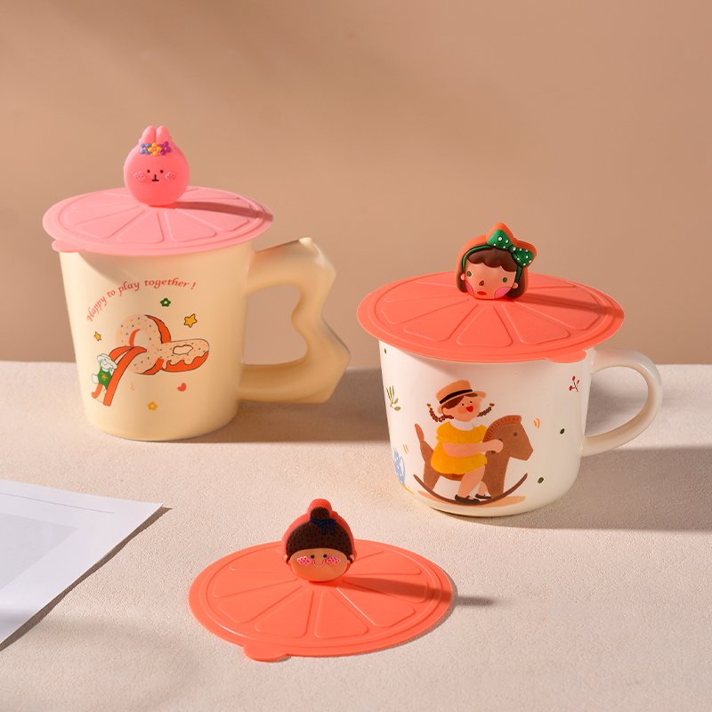 水杯盖子通用万能食品级硅胶杯盖