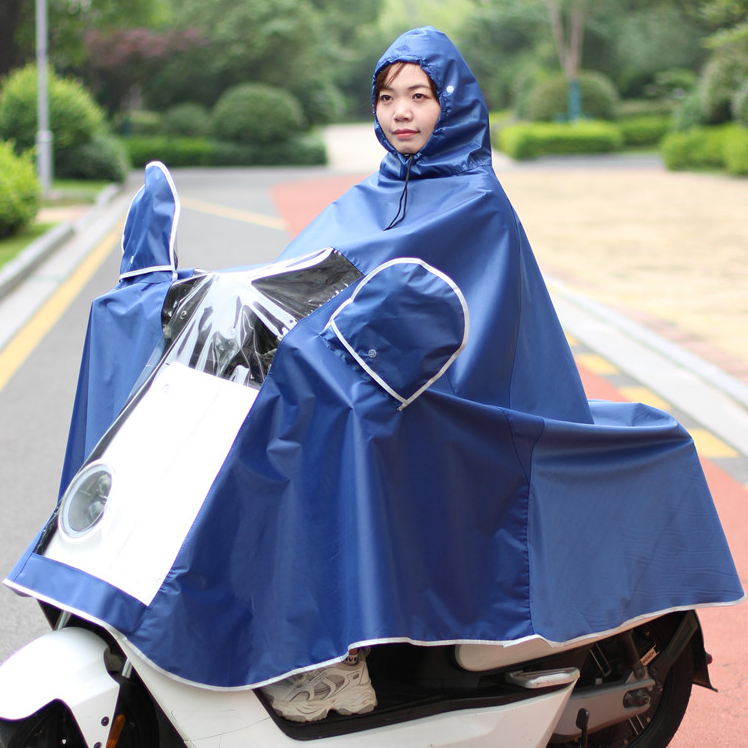 雨衣电瓶车电摩摩托车单人加厚电动车骑行防水长款全身防暴雨雨披