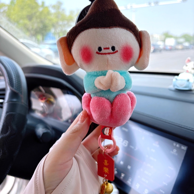 佛小伴挂件毛绒文创包包汽车挂饰