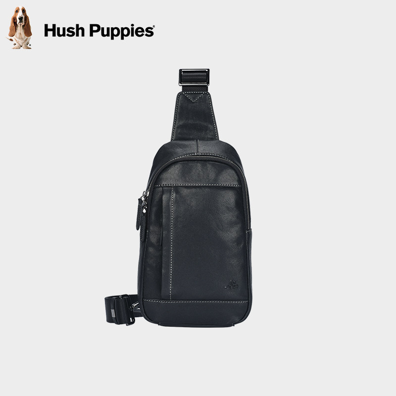 暇步士2025新款胸包男头层牛皮单肩挎包男士真皮小背包斜挎潮包男