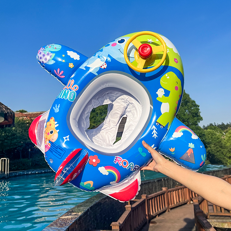 飛機男寶寶溫泉1-2-3-6游泳圈