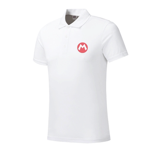 超级玛丽马里奥卡通欧美游戏周边POLO衫男女翻带领短袖t恤半截袖